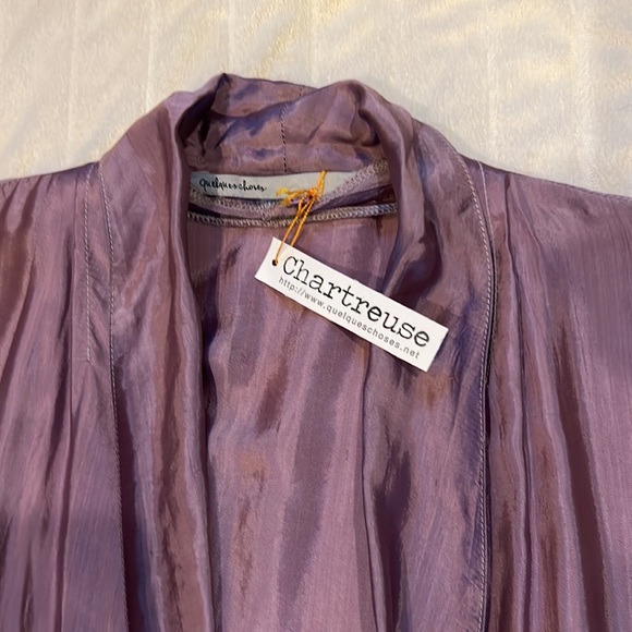 Lavender Silk Wrap Jacket/Dress Full Length - Picture 7 of 16